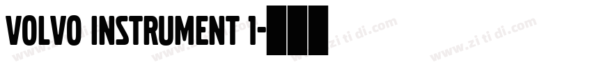 Volvo Instrument 1字体转换